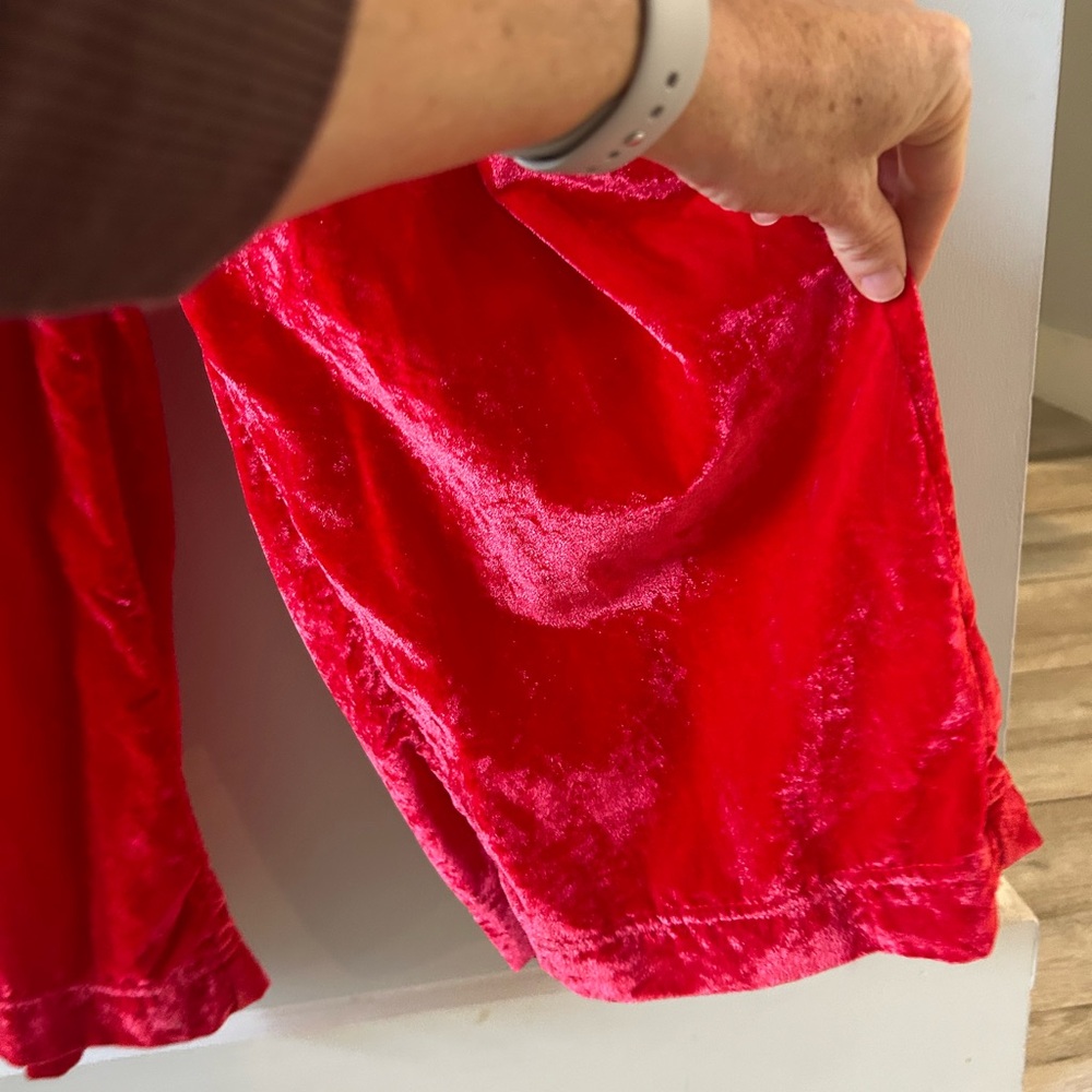 Free People Red Velvet Jumpsuit, size small - Picture 5 of 14